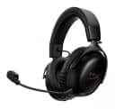 HyperX Cloud III S Wireless Black игровая гарнитура, беспроводная, 2.4GHz + Bluetooth 5.3, 53 мм, до 200 часов, DTS 7.1, микрофон