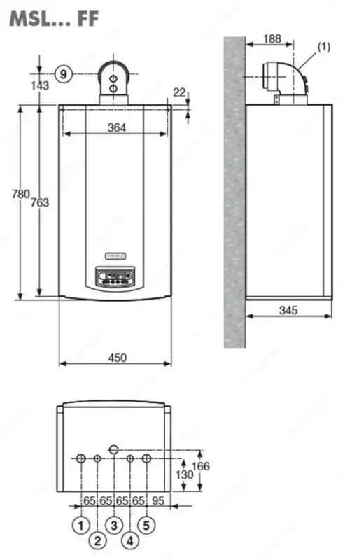 Французские настенные двухконтурные котлы - De Dietrich MSL 31 MI FF | Франция — 3