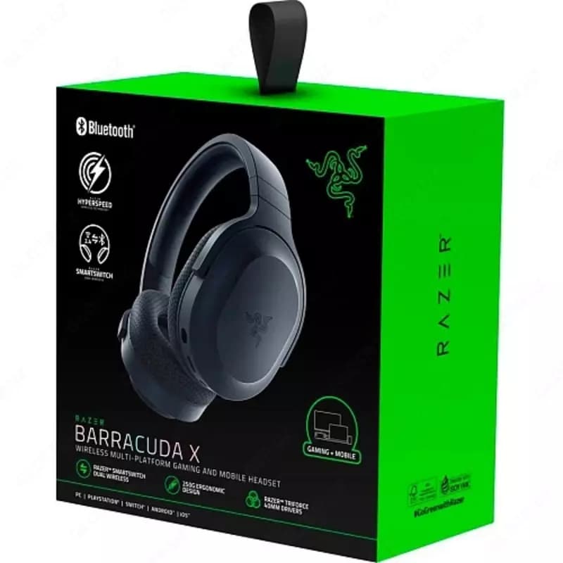 Наушники игровые, беспроводные Razer Gaming Headset Barracuda X 2022, 7.1, mini-jack/USB-A/BT/WL, 1.5m, black — 3
