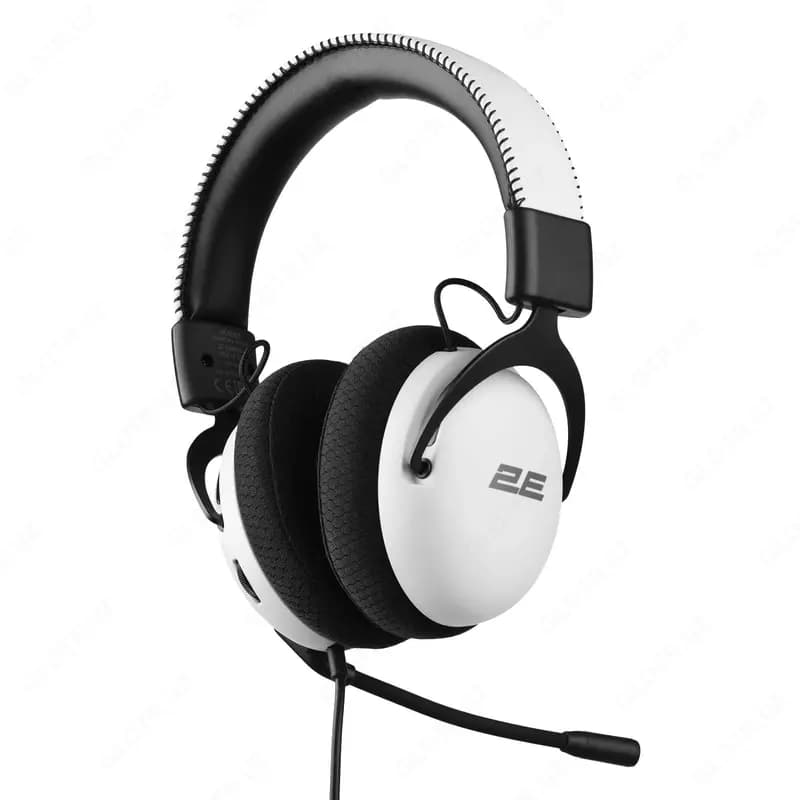 Гарнитура игровая 2E GAMING HG310 V2, mini-jack, 1.5м, белый — 1