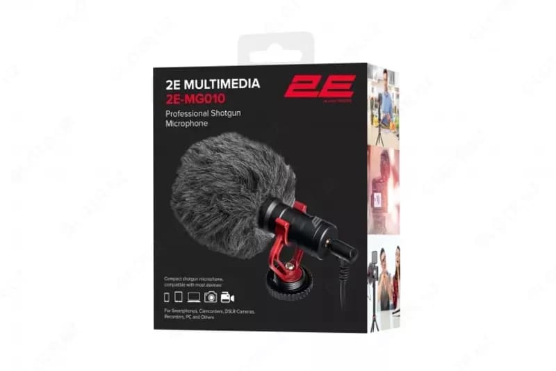 Микрофон пушка 2Е MG010 Shoutgun, 3.5mm — 3