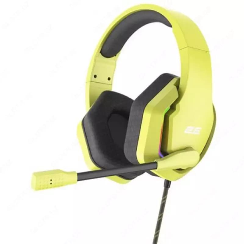 Гарнитура игровая 2E GAMING HG315 RGB USB 7.1 Yellow — 2