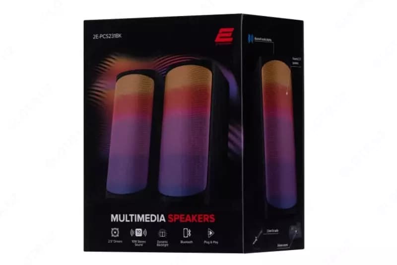Акустическая система 2E PCS231 RGB Matrix, 2.0, USB, Black — 4