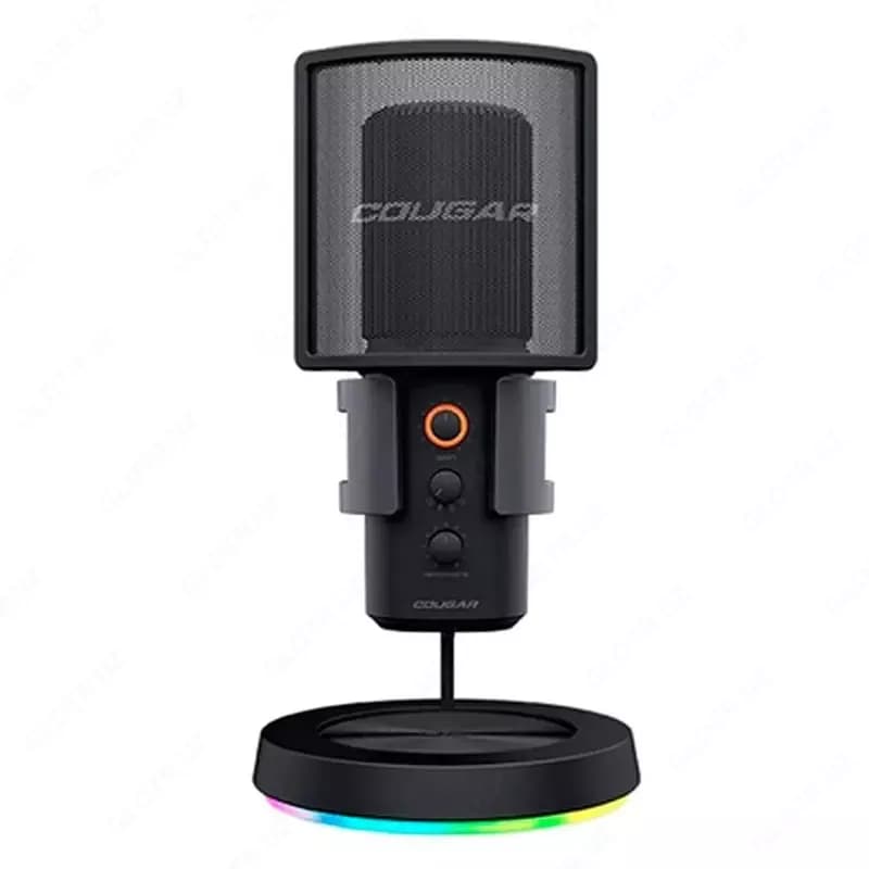 Студийный микрофон ”Cougar” Screamer-X, USB Type-C, RGB (Арт. - 46008) Black — 2