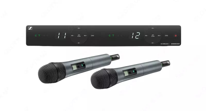 Sennheiser Аналоговая двухканальная радиосистема с двумя ручными микрофонами XSW 1-825 Dual-A — 1