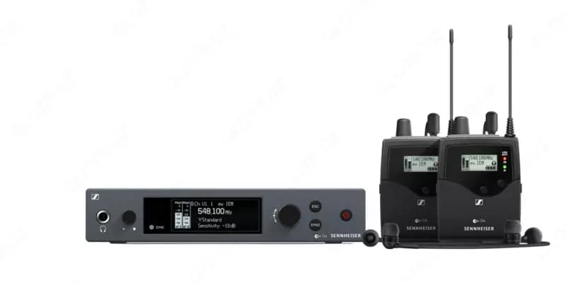 Sennheiser Беспроводная двухпользовательская система персонального ушного мониторинга ew IEM G4-Twin-A1 — 1