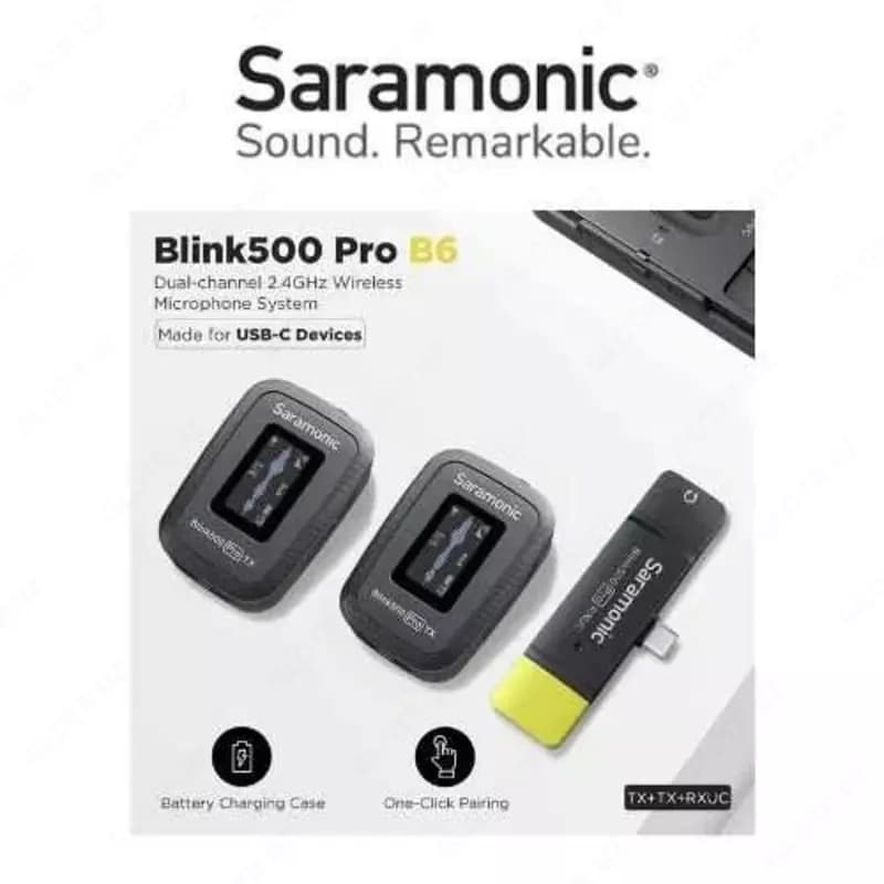 Микрофон Saramonic Blink500 Pro B6 — с индикатором звука — 1