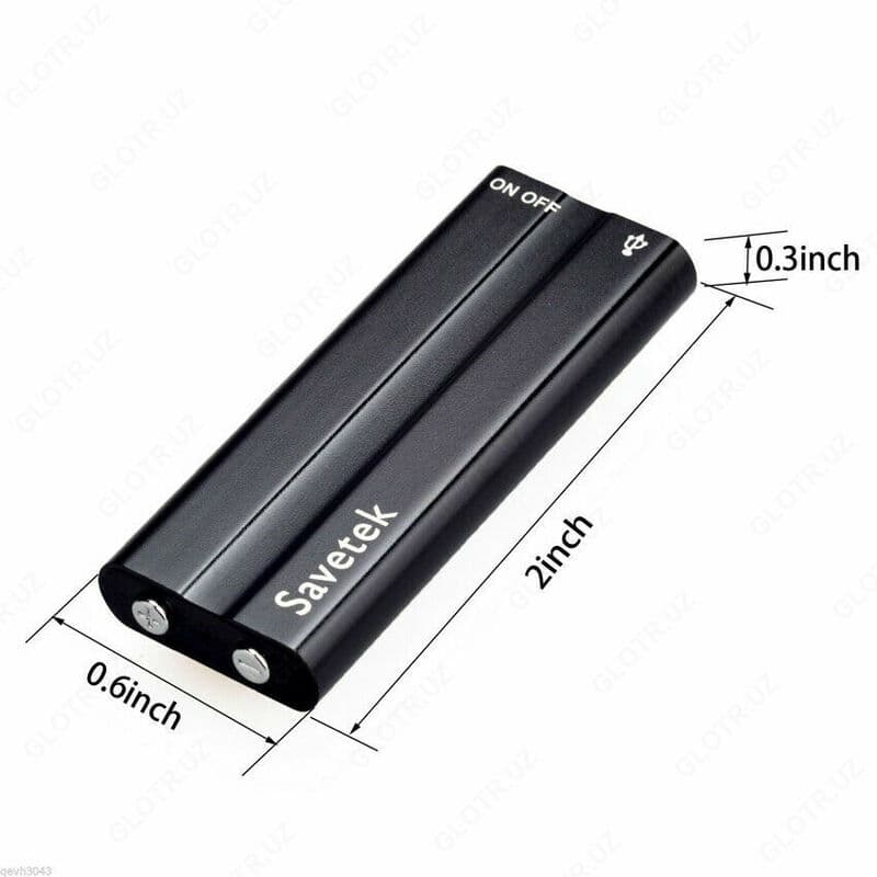 Оригинальный мини диктофон SAVETEK 8GB (350 часов записи) diktafon — 5