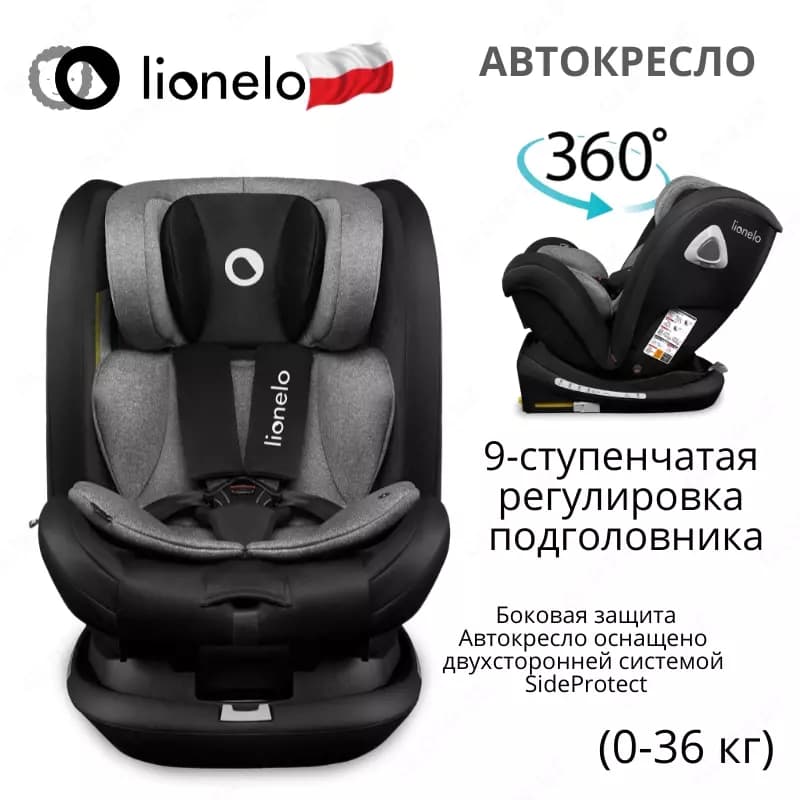 BASTIAAN RWF - автомобильное кресло 🔄 360 ° (0-36 кг) 🇵🇱(Польша) — 2
