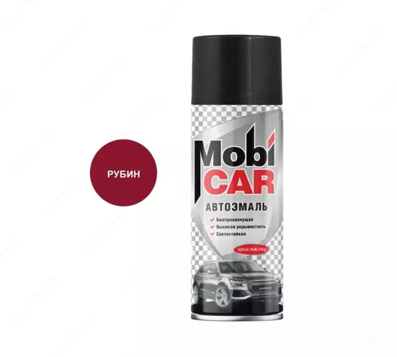 Автоэмаль «Mobi CAR» цвета рубин — 1