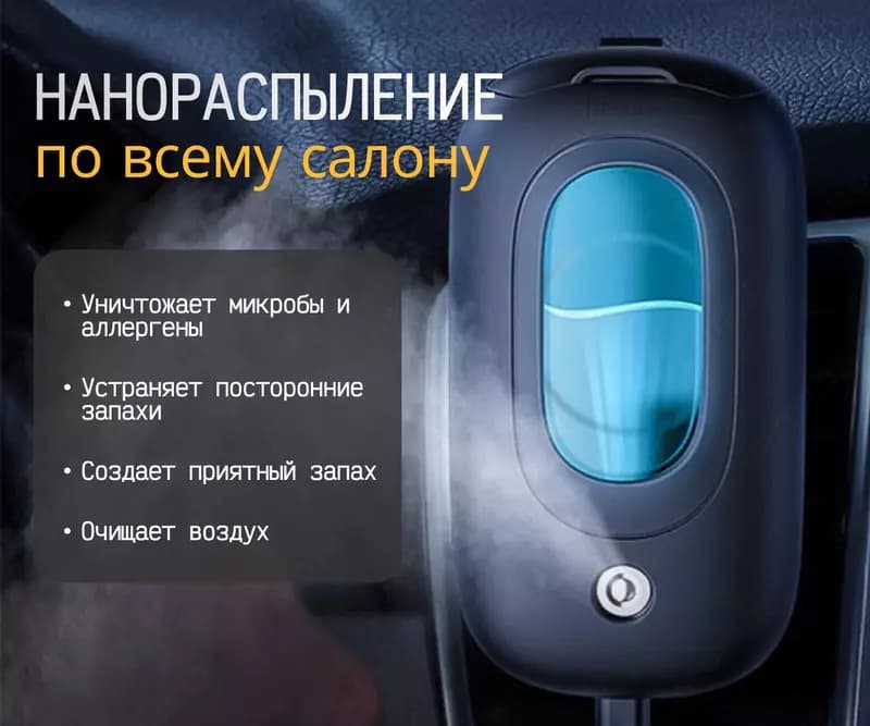 Ароматизатор-увлажнитель для авто Baseus — 2