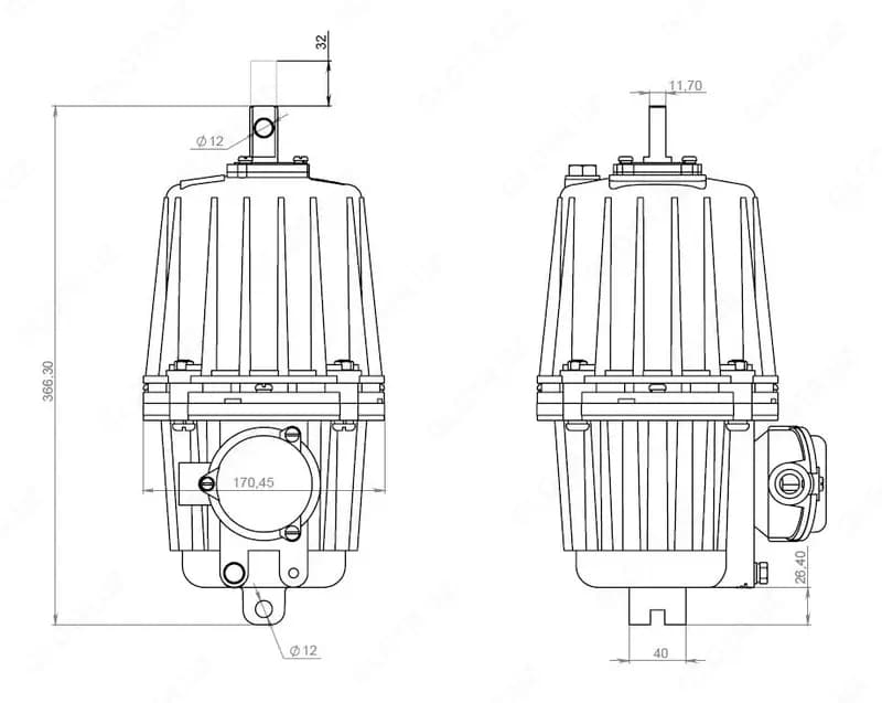 Гидротолкатель ТЭ-25 — 2