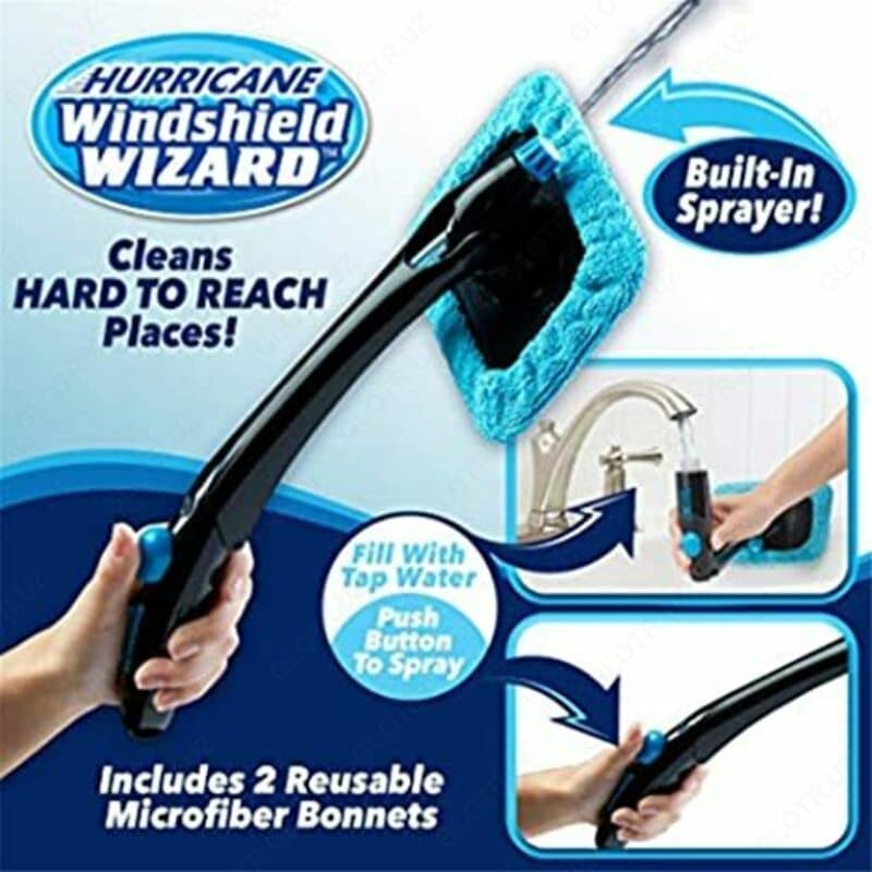 Щётка для очистки стёкол с распылителем Hurricane Window Wizard — 7