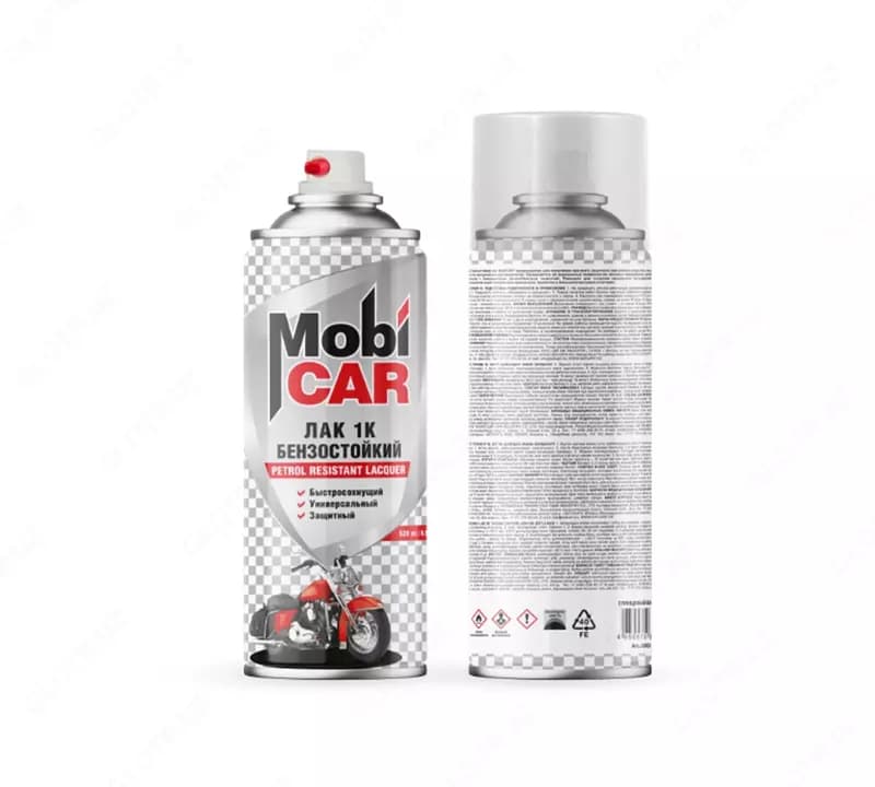 Лак 1К бензостойкий бесцветный глянцевый «Mobi CAR» — 1