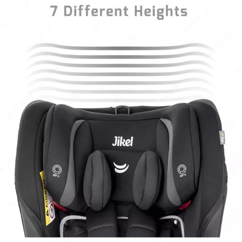 Детское автокресло ”Jikel” Saturn Zip 360 JK804444-99 (Франция) Черное/серое — 3