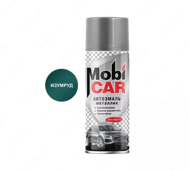 Автоэмаль металлик цвета "Изумруд" Mobi CAR — 1