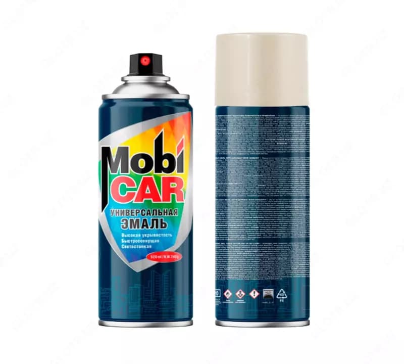 Универсальная эмаль слоновая кость глянцевая Mobi CAR — 1