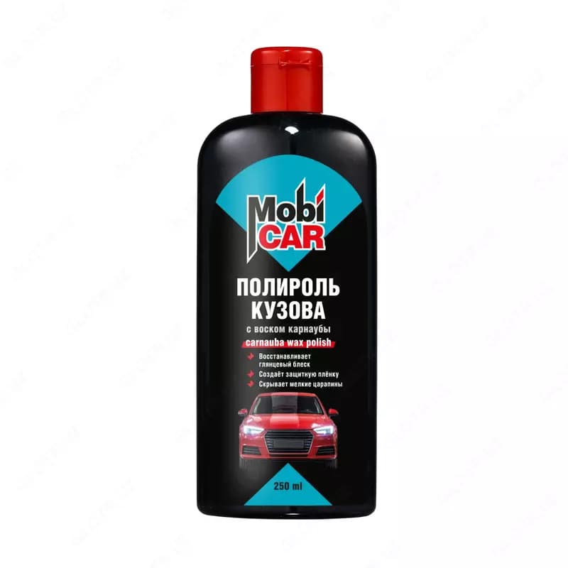 Полироль кузова с воском карнаубы "MobiCAR" 0603-00 MC, 250 мл. (Бесцветный) — 2