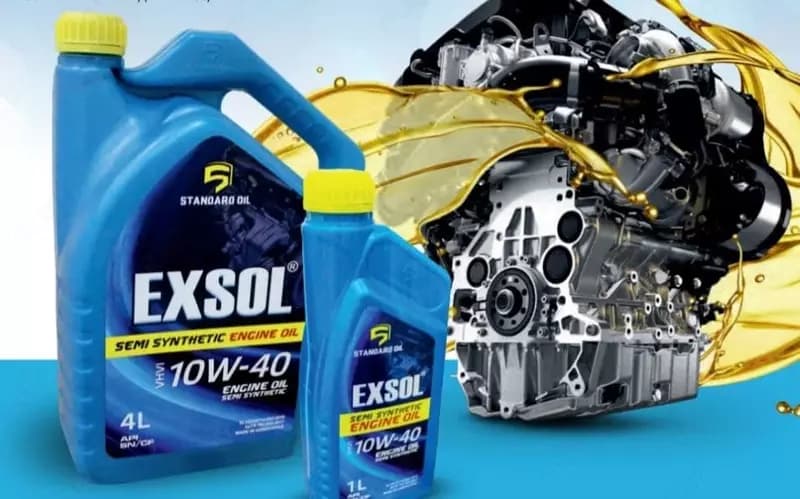 Моторное масло EXSOL 10W-40 SN/CF SEMI-SYNTHETIC 4litr — 2