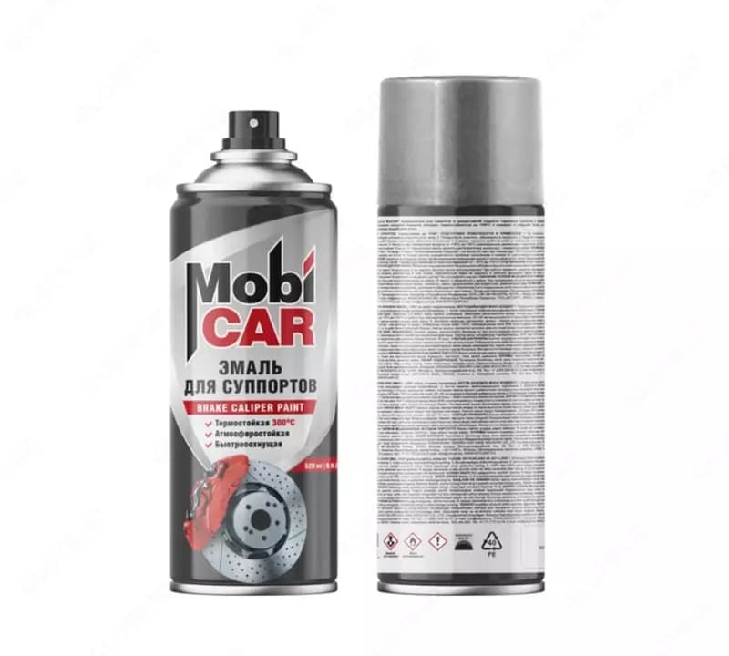 Эмаль для суппортов серебристый +300°C Mobi CAR — 1
