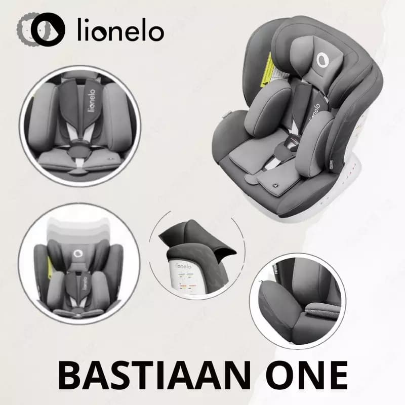АВТОКРЕСЛО LIONELO BASTIAAN ONE 0-36 КГ Grey Graphite — 2