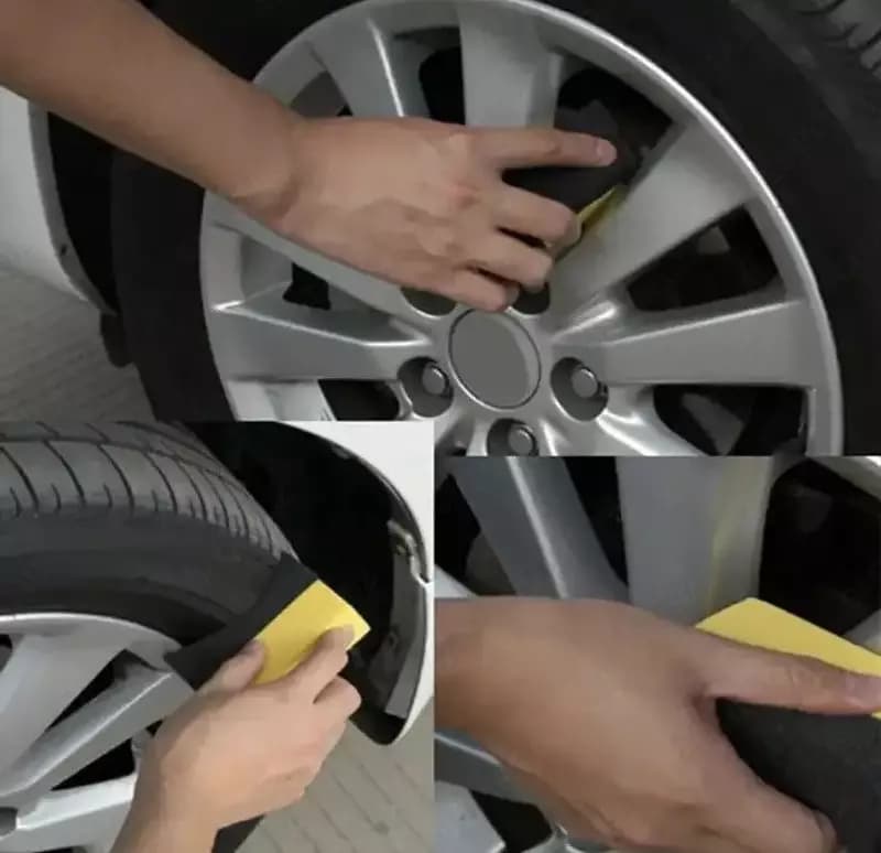 Губка аппликатор Booski Car Care для чернения резины и пластика — 5
