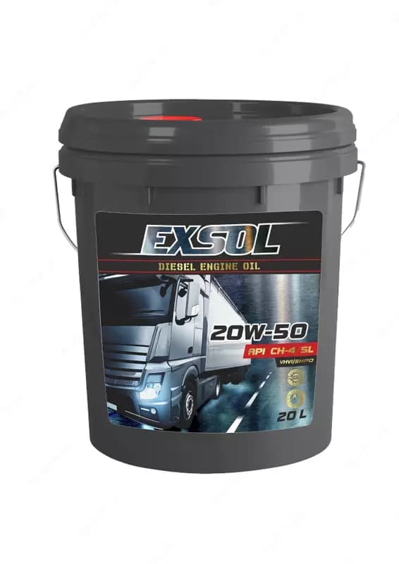 Exsol SAE 20W-50 API CI-4 (20 л) минерально-синтетическое моторное масло — 1
