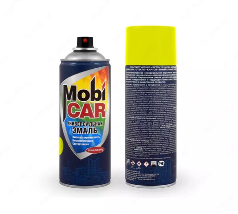Универсальная эмаль жёлтая глянцевая Mobi CAR — 1