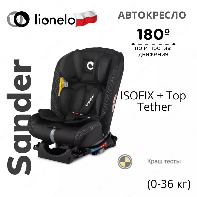 Автокресло 🇵🇱(Польша) SANDER - автомобильное кресло (0-36 кг) Система ISOFIX180° + ремень Top Tether (0-36 кг) — 1