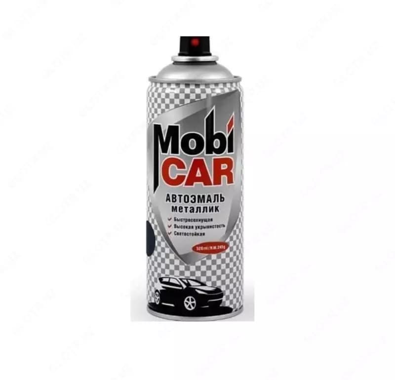 Аэрозольная автоэмаль "Mobi CAR" с эффектом "металлик", 520 мл, 2-2.5 м2 (Ассортимент) — 2