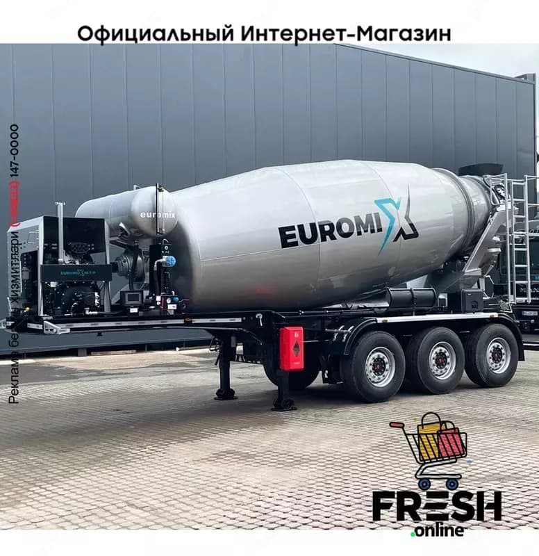 Бетономсеситель Euromix MTP 3 Assen полуприцепы — 2