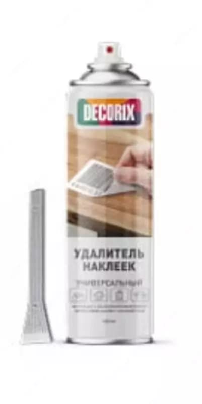 Профессиональный пенный удалитель наклеек "DECORIX" 0146-01 DХ, скребок, 400 мл — 2