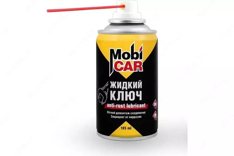 Аэрозольный профессиональный жидкий ключ "MobiCAR" минеральные масла, 185/335 мл (Бесцветный) — 2