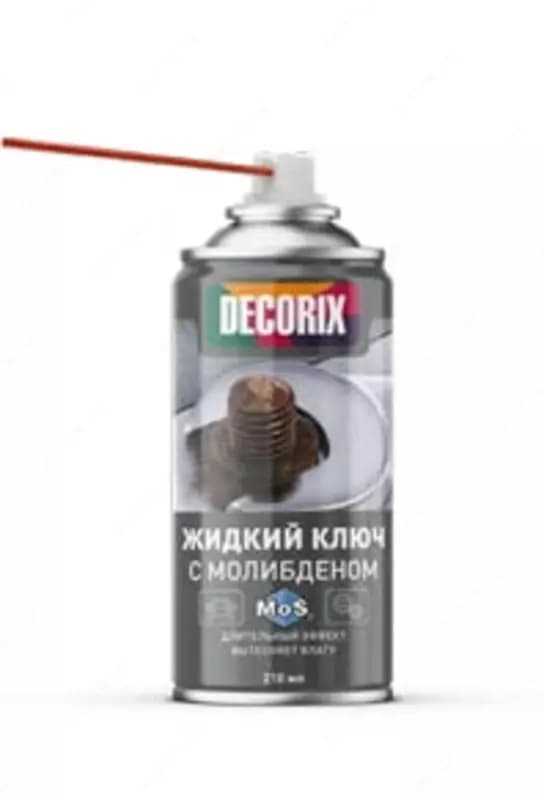 Аэрозольный жидкий ключ с молибденом "DECORIX" 0417-02 DA, 210 мл — 2