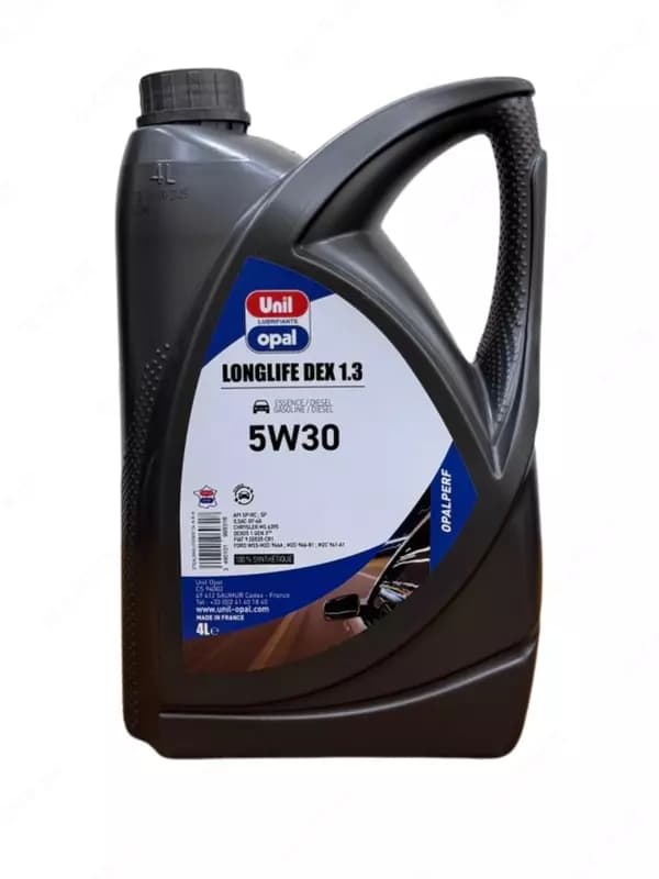 Моторное масло Unil Opal Longlife Dex 1.3 5W30 — премиальное масло, Франция 4Л — 2