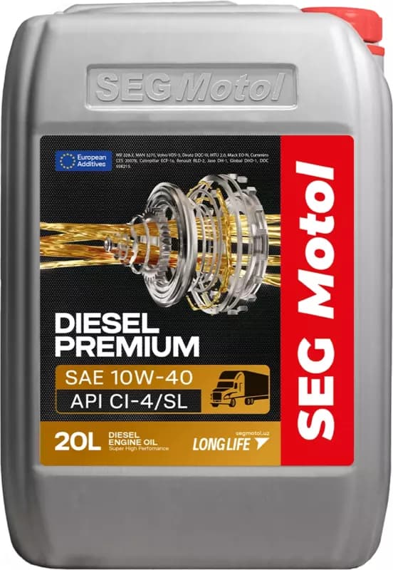 Масло моторное SEG Motol Diesel Premium SAE 10W-40 API CI-4/SL — 1