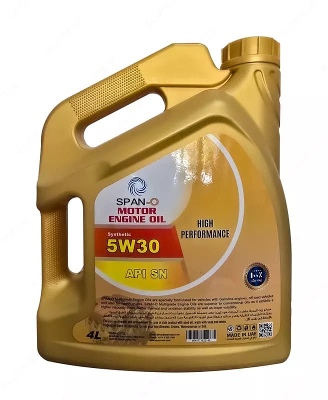 Моторное масло SPAN-O 5w-30 — 3