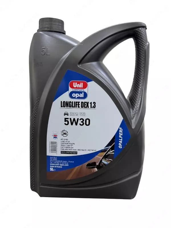 Моторное масло Unil Opal Longlife Dex 1.3 5W30 — премиальное масло, Франция 5Л — 2