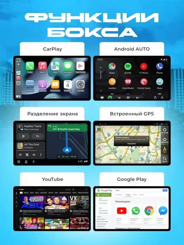 Беспроводная мультимедиа Carplay Full Android Ai Box 8/128 — 4