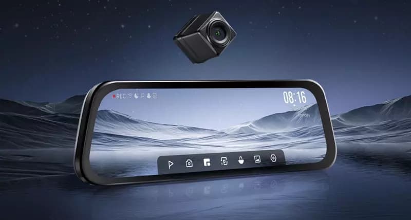Видеорегистратор 70mai Dash Cam S500 3K + Rear Cam (EU, черный). — 2