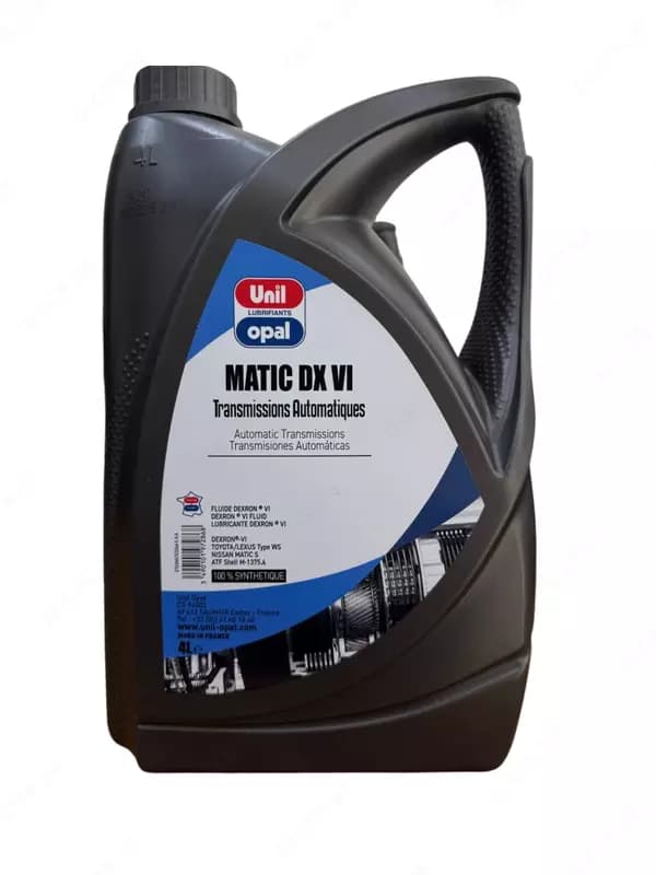 Масло для АКПП UNIL OPAL MATIC DX VI — премиальное синтетическое масло, Франция 4 Л — 2