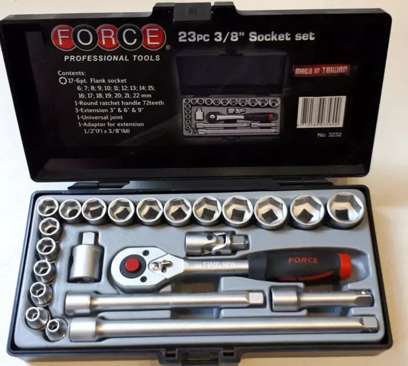 Набор инструментов на 3/8' 23 предмета Force 3232 — 2