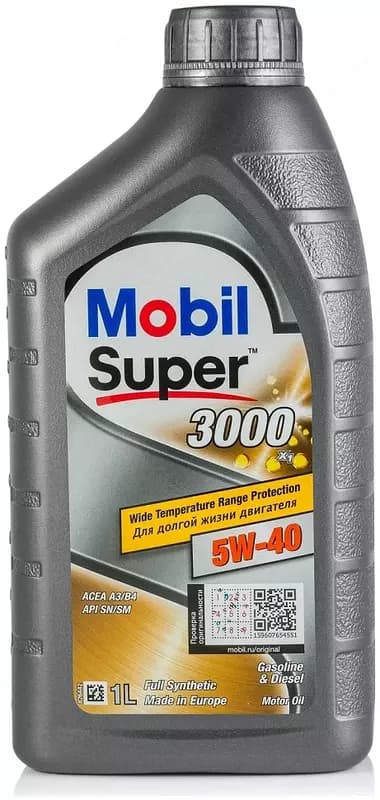 Синтетическое моторное масло MOBIL SUPER 3000 X1 5W-40, 1 л — 1