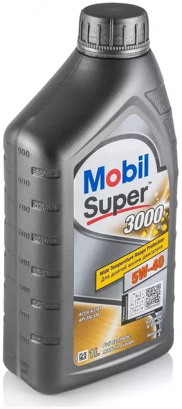 Синтетическое моторное масло MOBIL SUPER 3000 X1 5W-40, 1 л — 3