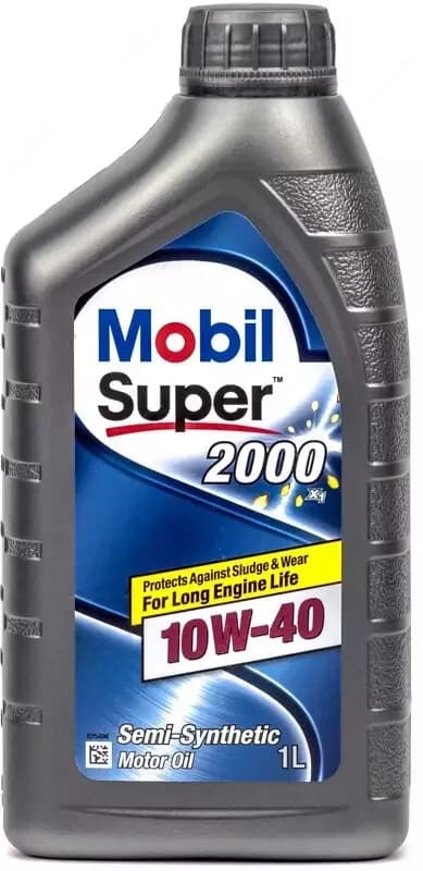 Полусинтетическое моторное масло MOBIL SUPER 2000 X1 10W-40, 1 л — 1