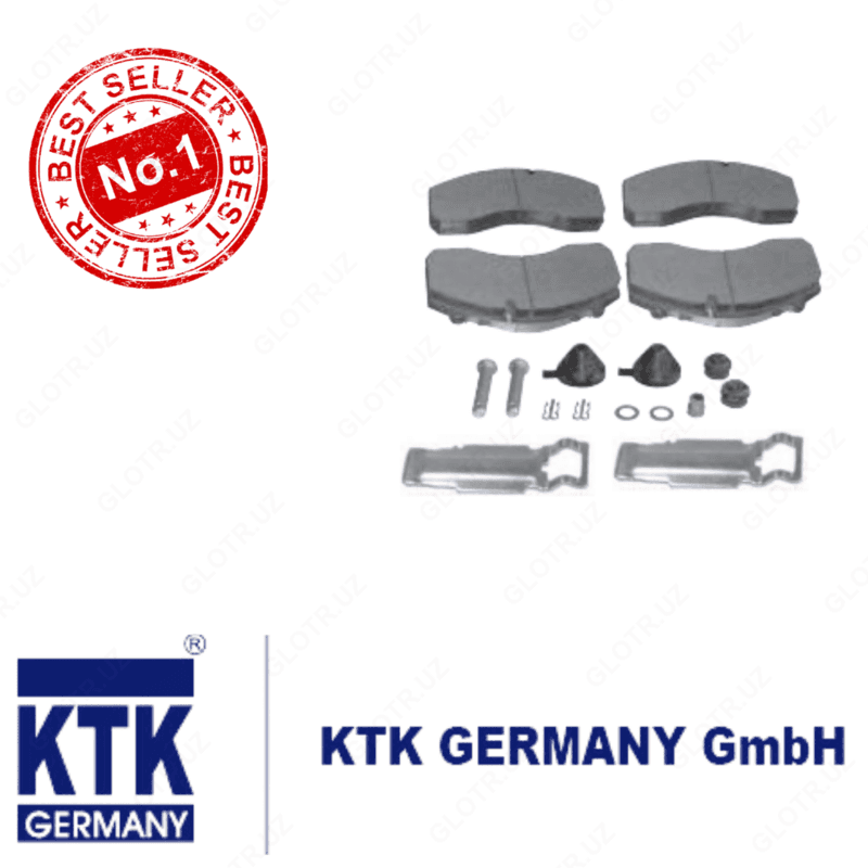 Комплект тормозных накладок, колодки, MAN-MN101 Pr, MAN, DAF, IVECO, MERCEDES, NEOPLAN, SCANIA, SCHMITZ. — 1