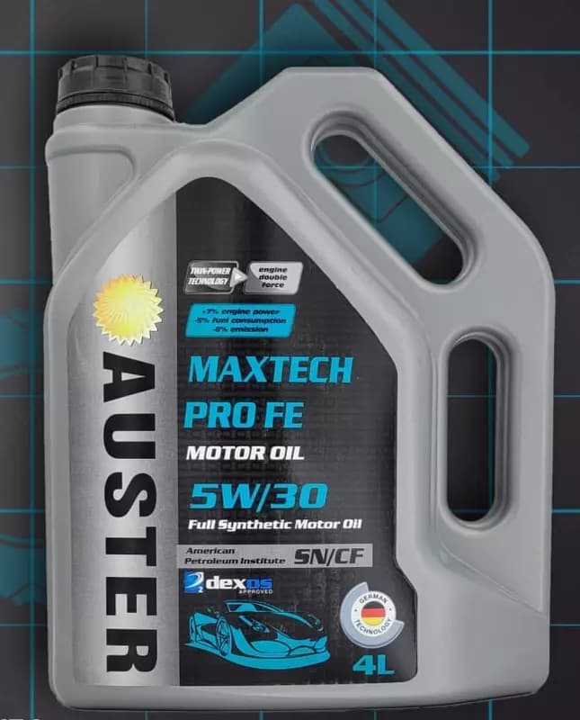 Моторное масло для легковых автомобилей ”Auster Maxtech Pro Fе” 5W-30 SN/CF (4 литра) — 1
