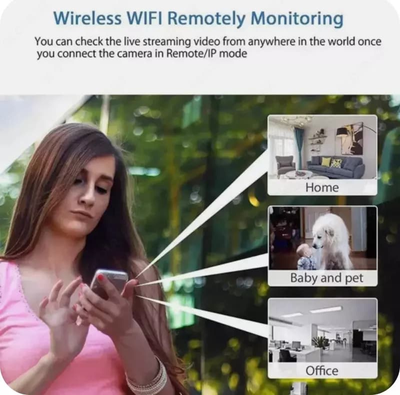 Скрытая камера наблюдения WiFi 1080P HD — 6