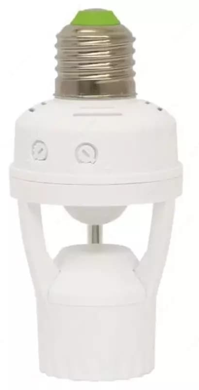Инфракрасный датчик движения (цокольный) ”Dusel” DD-05, 220 В, IP20, Е27, 60W — 2