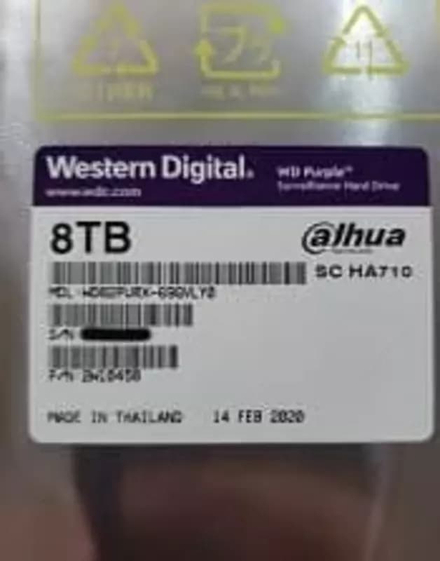 Диск для видеонаблюдения DAHUA WD - Purple - HDD - 8Tb (Оригинал) — 1